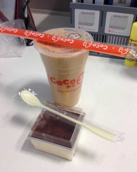 布丁奶茶 - 五角场的coco奶茶)