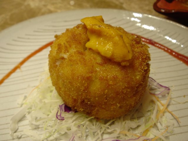 海胆可乐饼