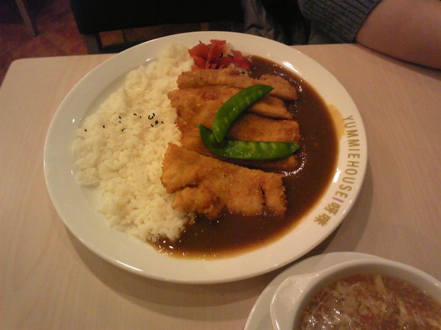 巨无霸鸡排咖喱饭