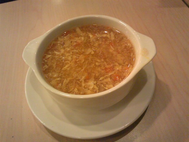 小鸡蘑菇酸辣汤