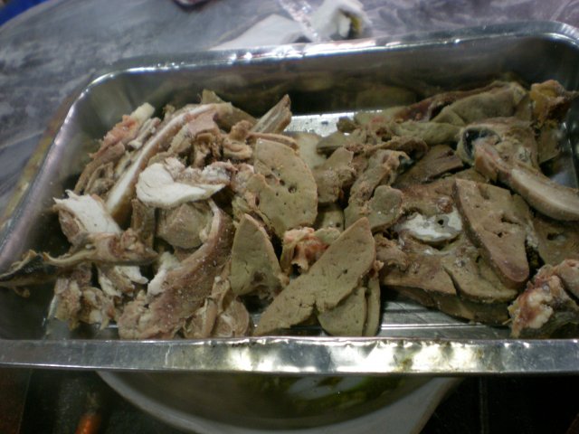 羊杂和羊肉各一半
