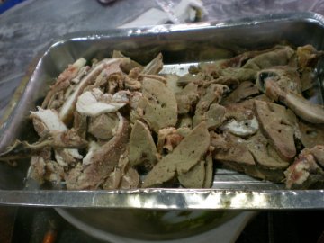 羊杂和羊肉各一半