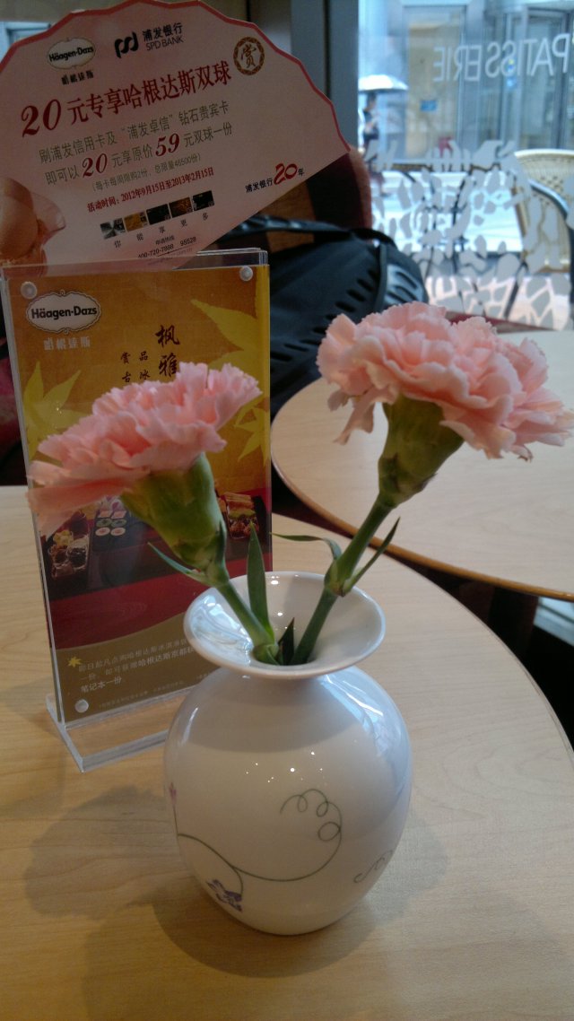 鲜花的点缀