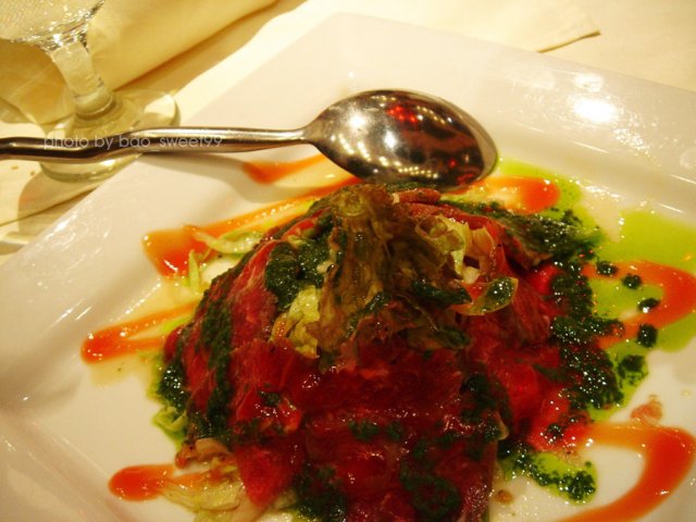 马德里薄切生牛肉沙拉