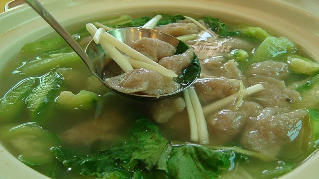 鱼皮角上汤浸丝瓜