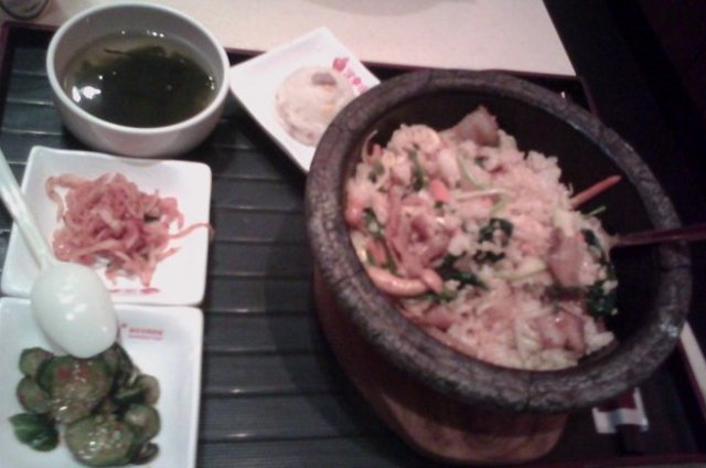 五花肉石锅拌饭套餐