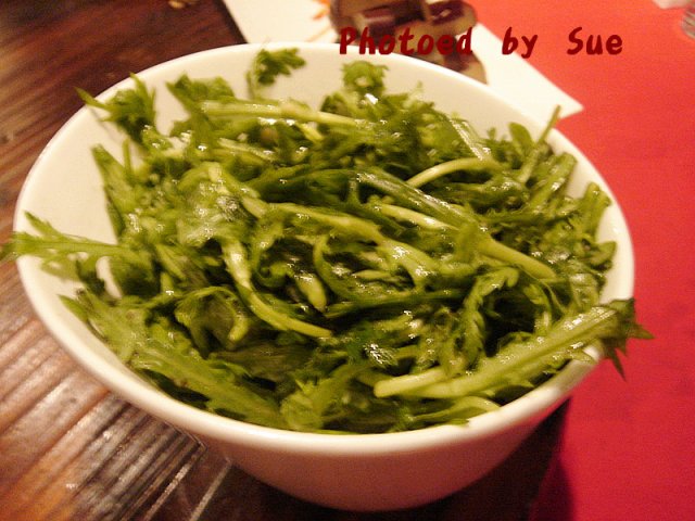 炝拌茼蒿