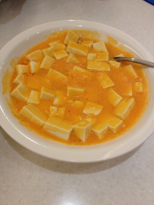 咸蛋黄滑豆腐
