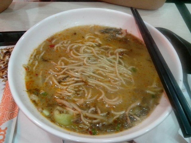 酸菜肉丝面