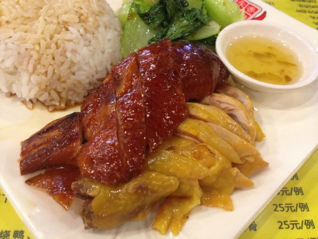 烧鹅二拼饭