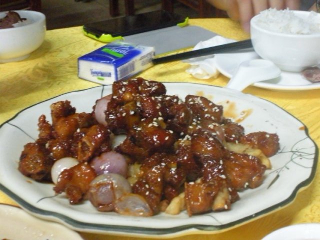香葱焗骨