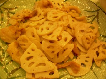 爽肉炒藕片
