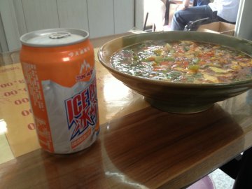 臊子汤面，冰峰汽水