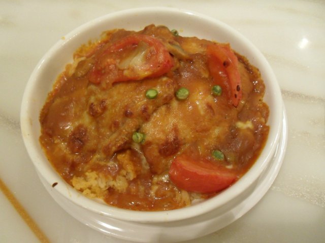 鲜茄蓉焗猪扒饭