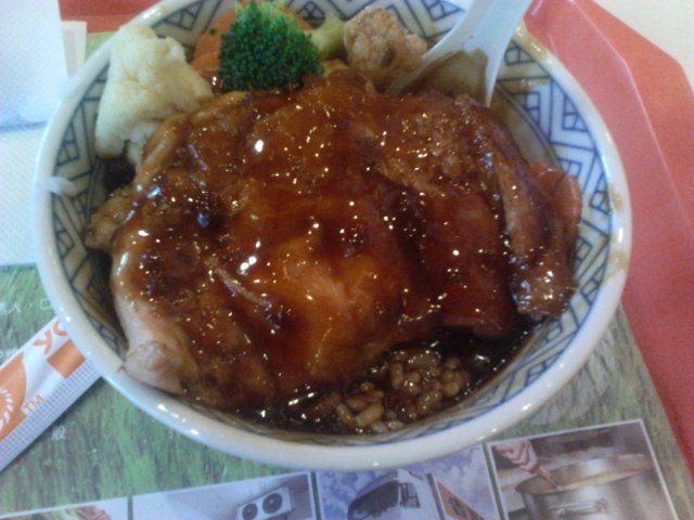 照烧鸡排饭