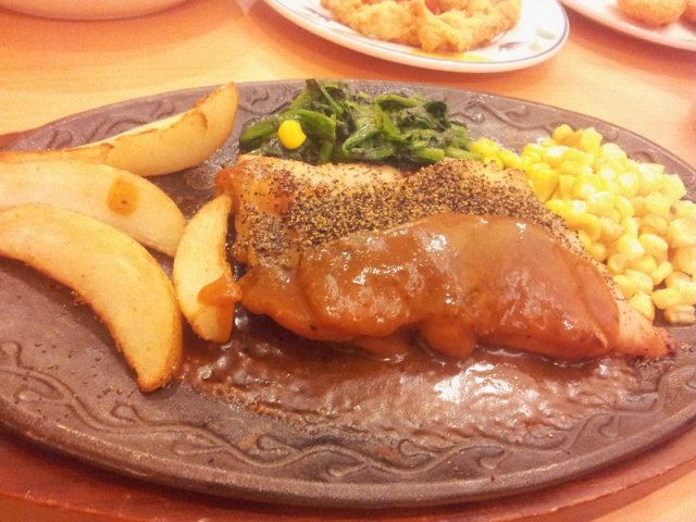 蒜蓉鸡扒