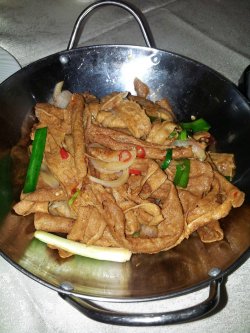 干锅豆腐皮