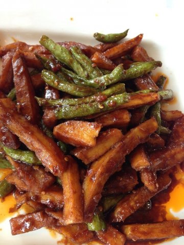 土豆炒刀豆