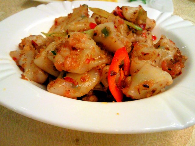 虾米XO酱炒猪肠粉