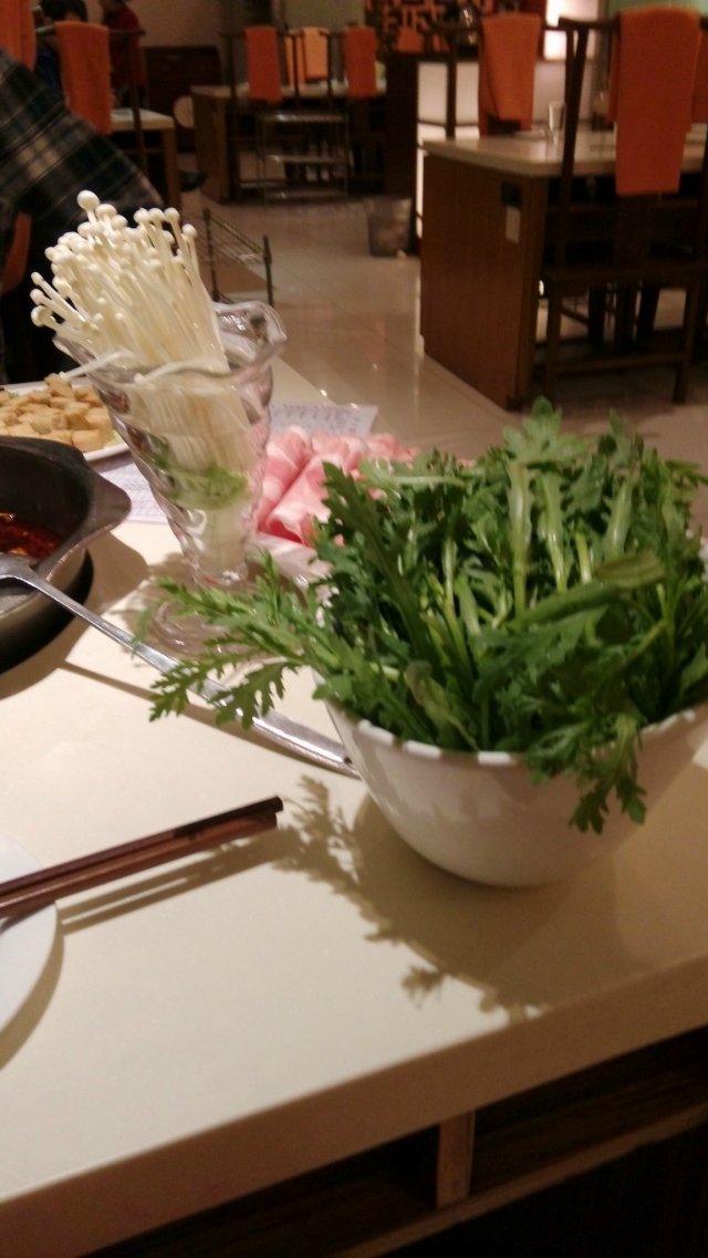 套餐内的蔬菜和肉