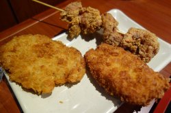 吉利猪排&炸虾饼&炸鸡块串