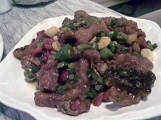 小炒鱼肉