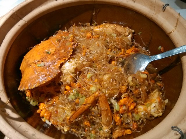 蟹黄干逼粉丝煲