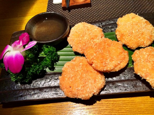 金钱虾饼