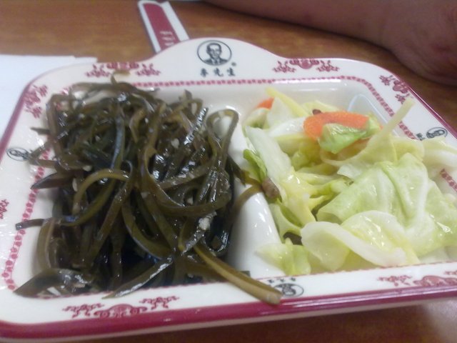 小菜双拼(海带丝 圆白菜)