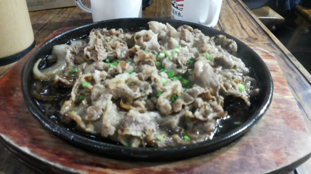 铁板肥牛