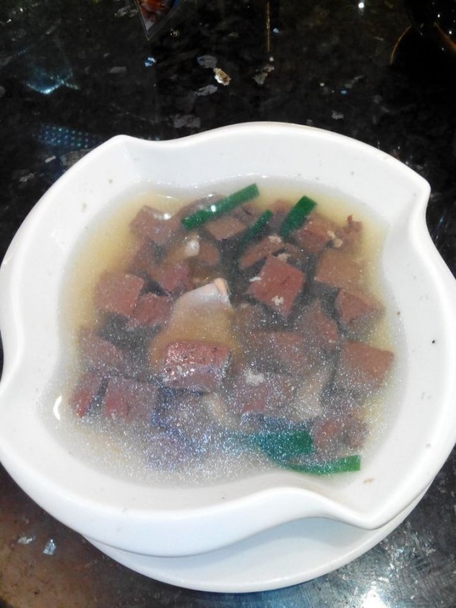 猪杂猪红汤