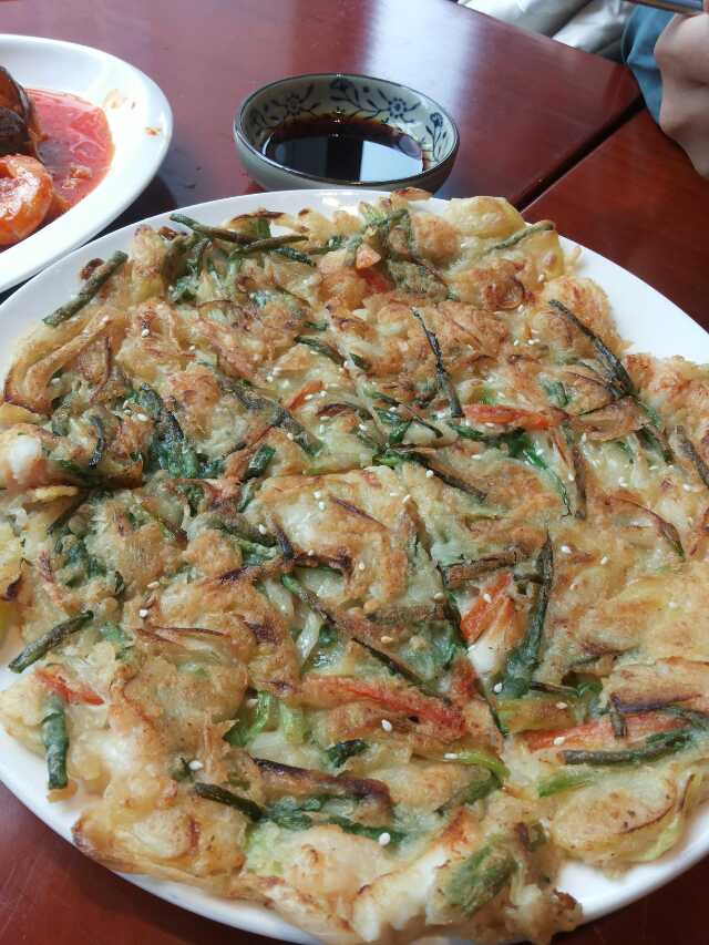 海鲜葱饼