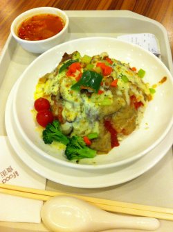 蘑菇培根芝士焗饭