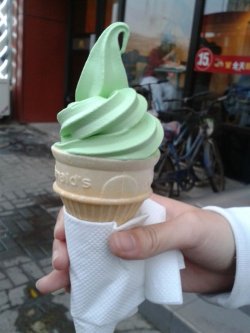 抹茶圆筒