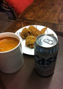 炸鸡，啤酒
