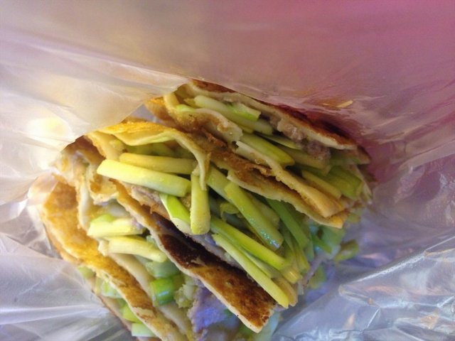韭黄牛肉馅饼
