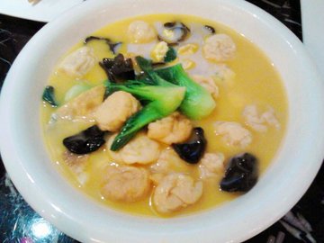 土鸡蛋烧鱼面筋