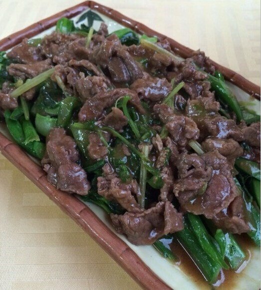 芥蓝炒牛肉
