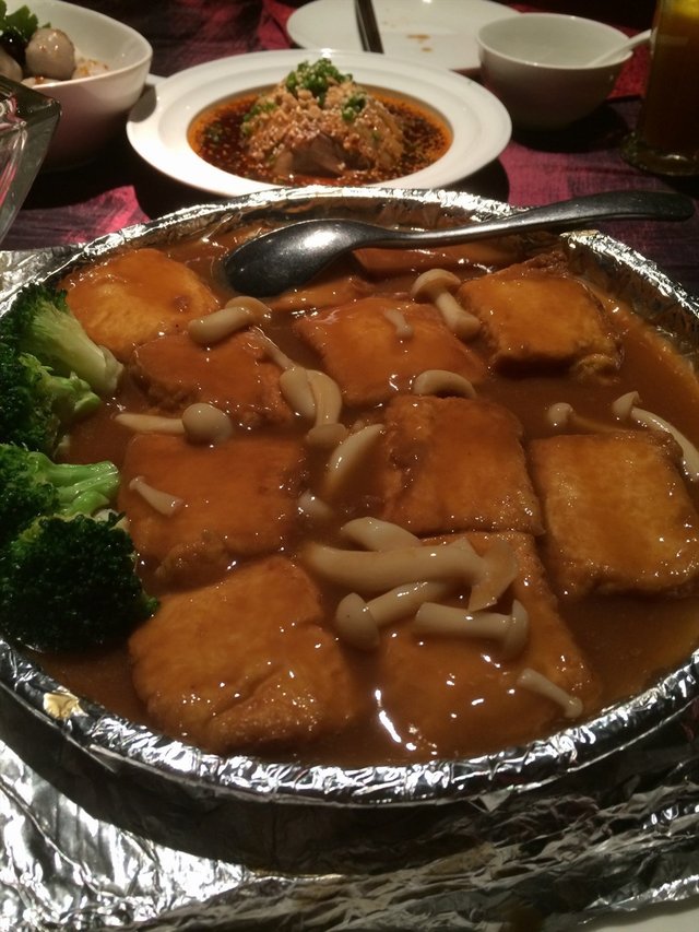 铁板野菌酱豆腐