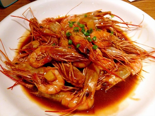 红烧野生红头虾