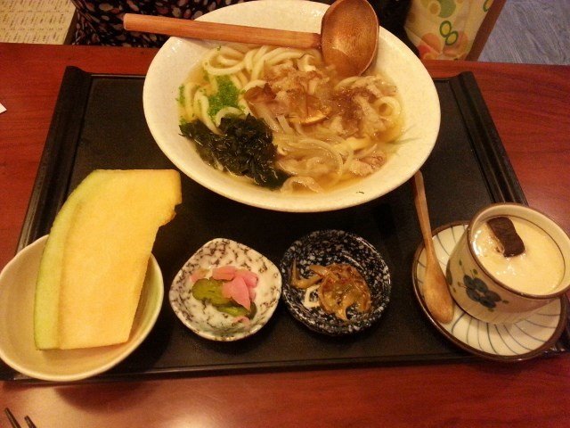 肥牛乌冬面定食