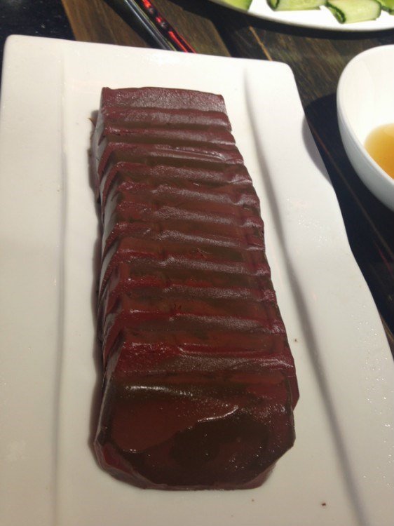 和外面普通的鸭血不一样有嚼劲