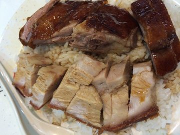 烧肉烧鹅双拼饭