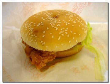 香辣鸡腿堡