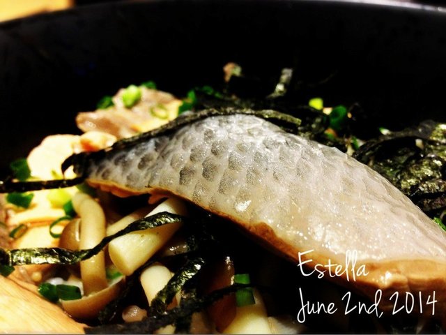 蘑菇三文鱼泡饭