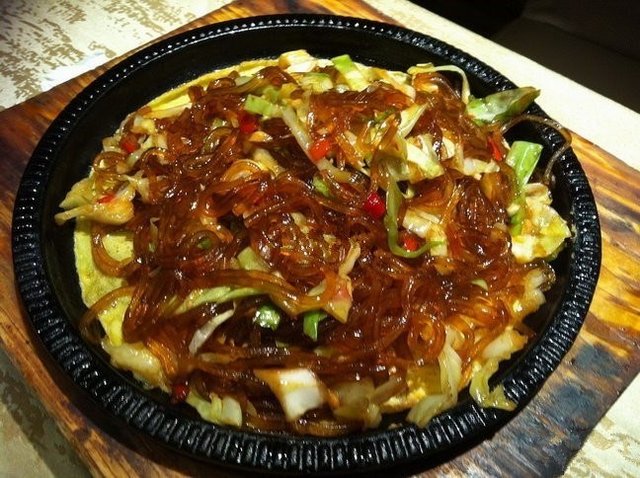 铁板粉丝包菜