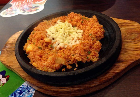 芝士泡菜炒饭