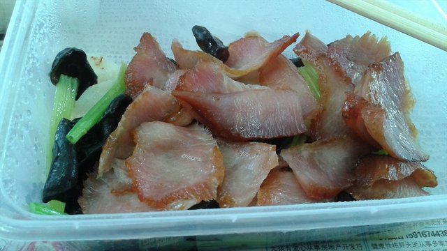 叉烧拼淮山炒西芹