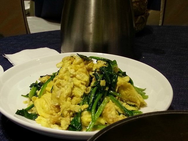 鸡蛋炒菠菜