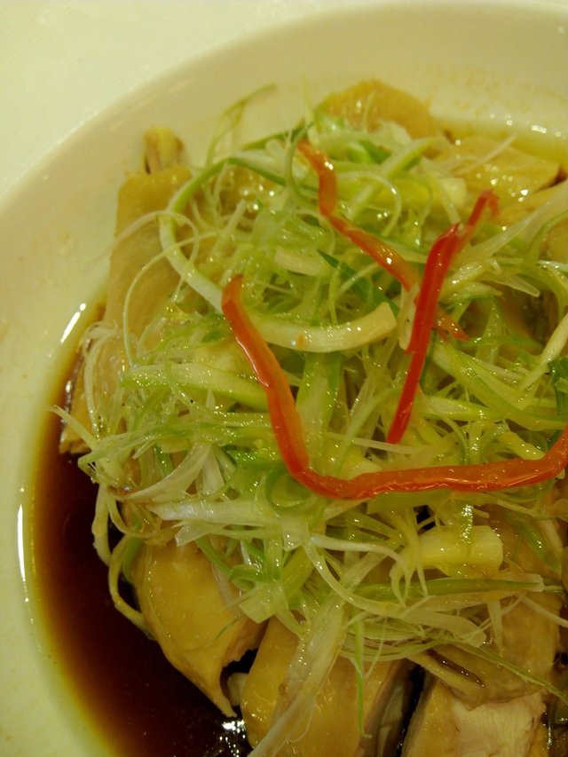 葱油淋鸡半只